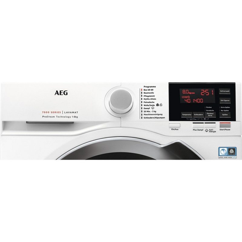 AEG Waschmaschine Frontlader 8 kg 1.400 U/Min ÖKO Lavamat EEK: A L7FL840EX