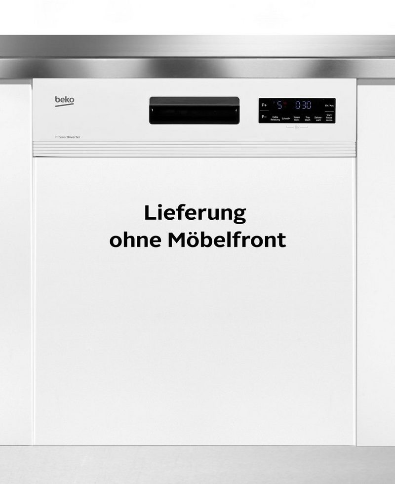 BEKO teilintegrierbarer Geschirrspüler DSN6634W2 14 Maßgedecke mit Startzeitvorwahl