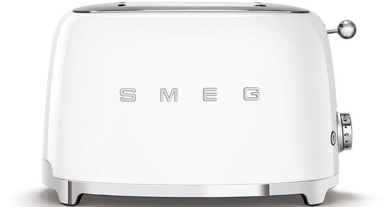 Smeg Toaster TSF01WHEU 2 kurze Schlitze für 2 Scheiben 950 W