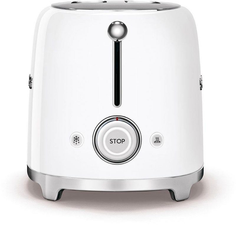 Smeg Toaster TSF01WHEU 2 kurze Schlitze für 2 Scheiben 950 W