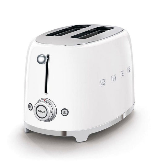 Smeg Toaster TSF01WHEU 2 kurze Schlitze für 2 Scheiben 950 W