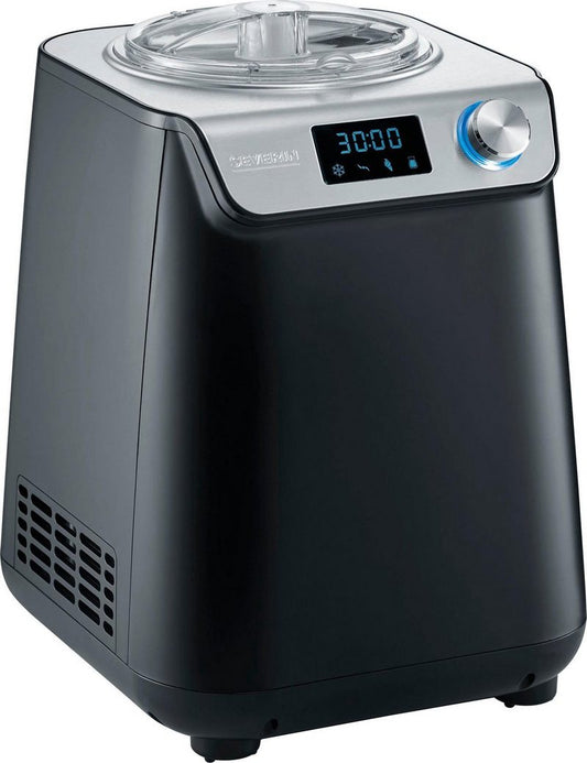 Severin Eismaschine EZ 7407 12 l 135 W zur Zubereitung von Eis Sorbet Frozen Joghurt und Joghurt inkl. automatischer keep-cooling-Funktion