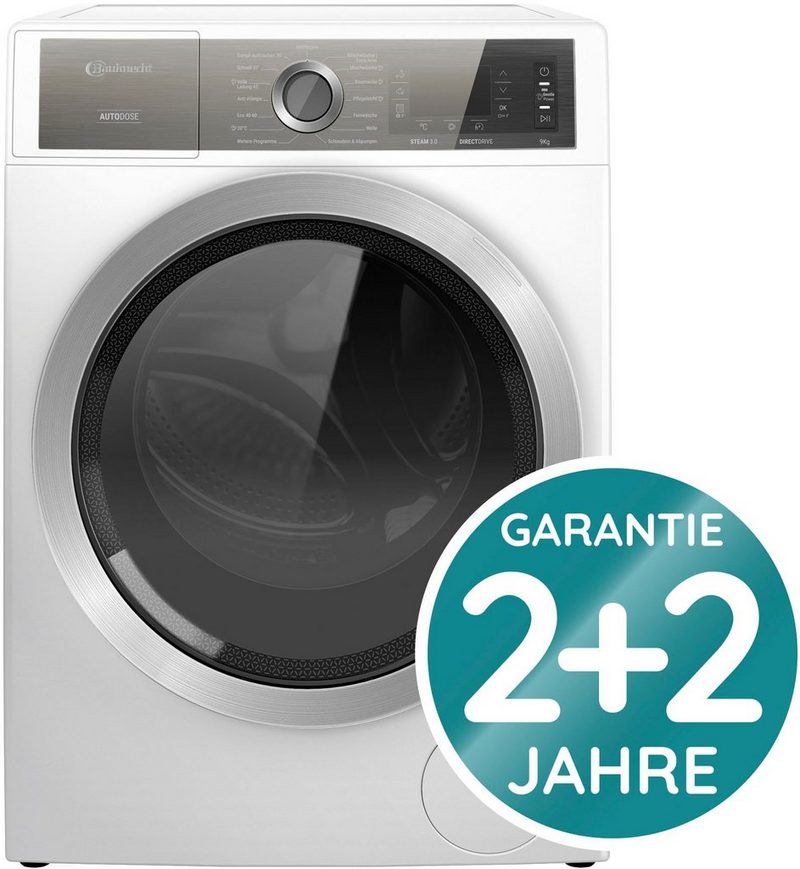 BAUKNECHT Waschmaschine B8 W946WB DE 9 kg 1400 U/min 4 Jahre Herstellergarantie