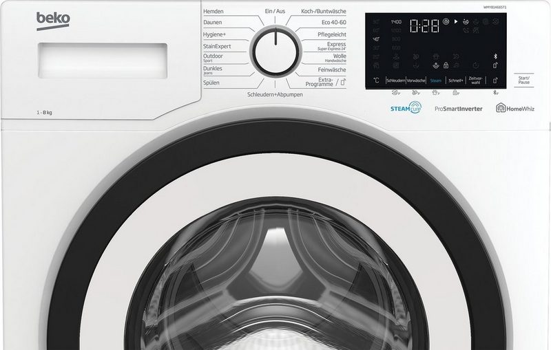 BEKO Waschmaschine Frontlader freistehend 8 kg 1.400 U/Min EEK: A WMY81466ST1