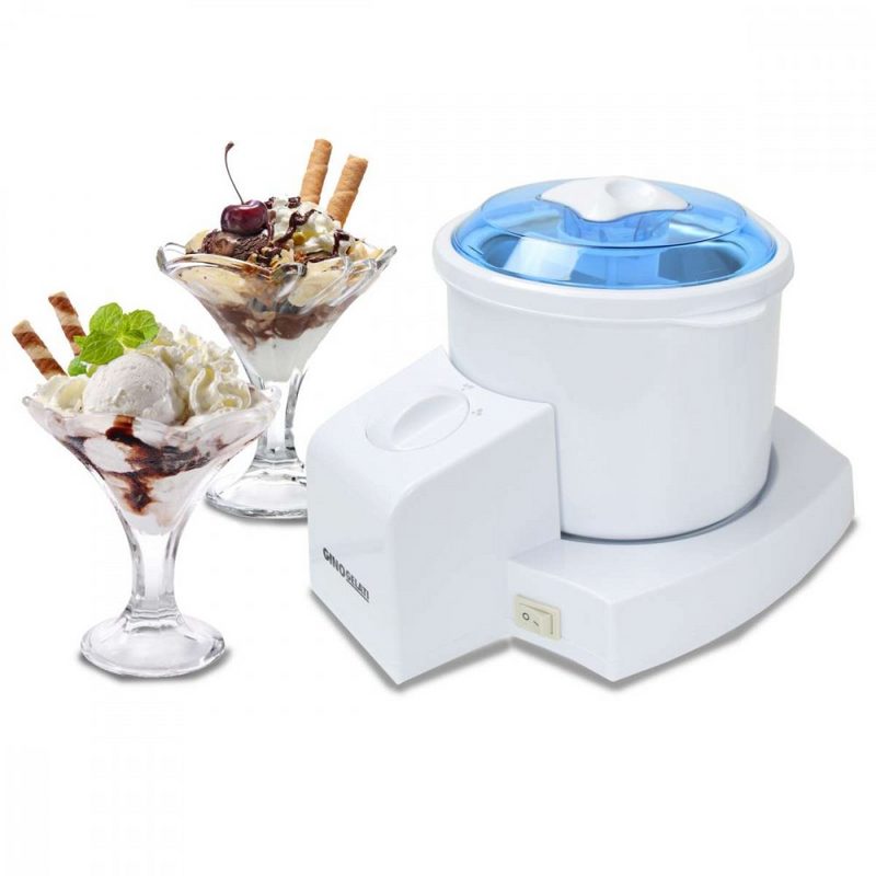 Syntrox Germany Eismaschine Syntrox 4in1 Eismaschine Joghurtbereiter Frozen Jogurt-Milchshake Maschine