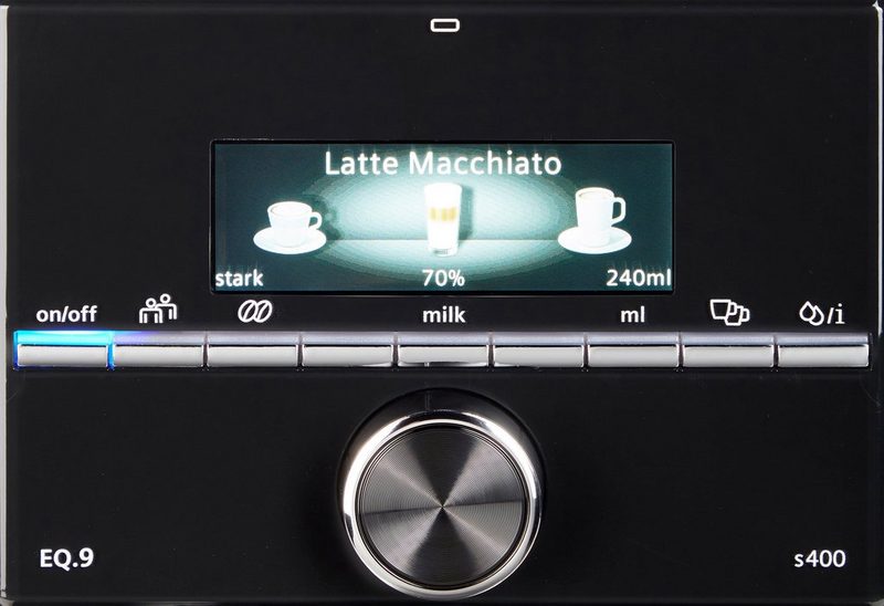 SIEMENS Kaffeevollautomat EQ.9 s400 TI924501DE extra leise automatische Milchsystem-Reinigung bis zu 6 individuelle Profile Edelstahl