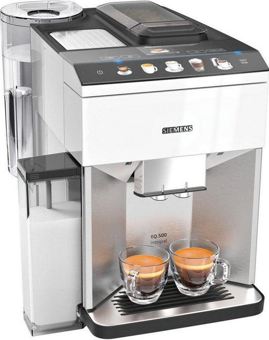 SIEMENS Kaffeevollautomat EQ.500 integral TQ507D02 einfache Bedienung integrierter Milchbehälter zwei Tassen gleichzeitig