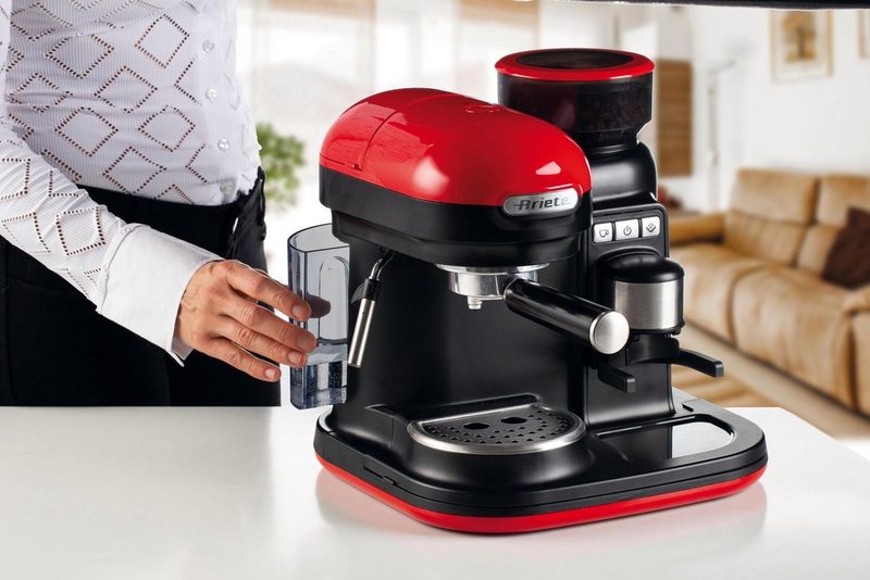 Ariete Espressomaschine 1318 moderna mit Mahlwerk