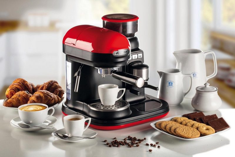 Ariete Espressomaschine 1318 moderna mit Mahlwerk