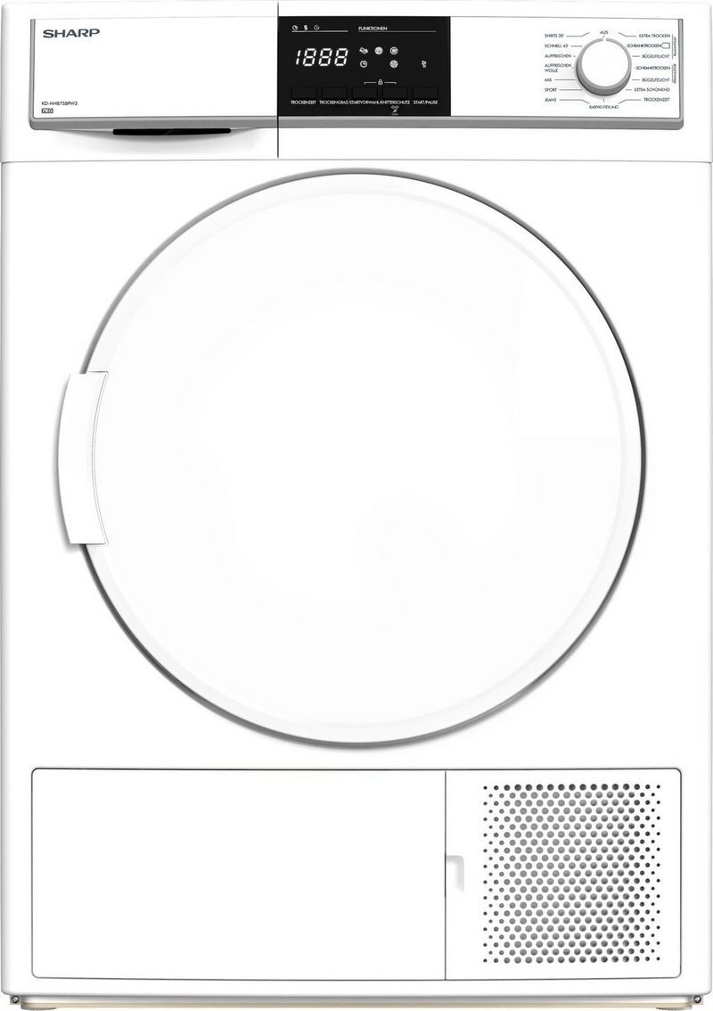 Sharp Wärmepumpentrockner KD-HHB7S8PW3-DE 7 kg
