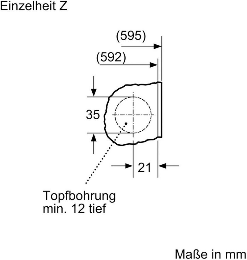 BOSCH Einbauwaschmaschine 8 WIW28442 8 kg 1400 U/min