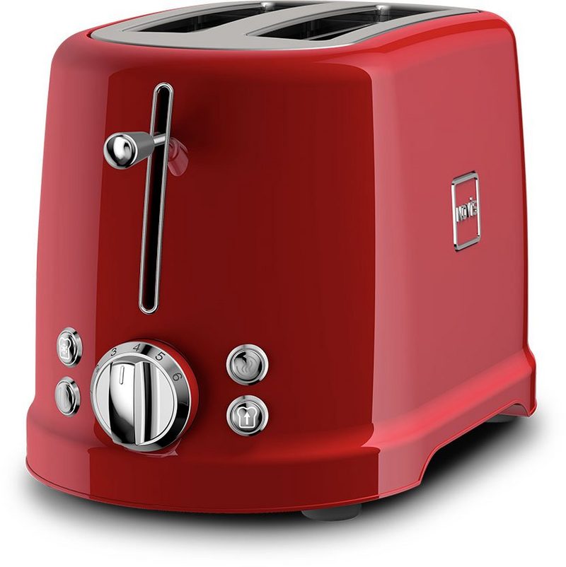 NOVIS Toaster T4 rot 2 lange Schlitze 1600 W