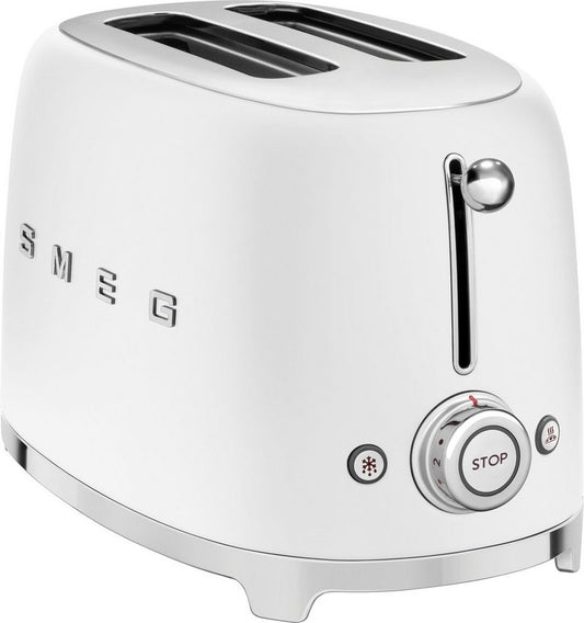 Smeg Toaster TSF01WHMEU 2 kurze Schlitze 950 W