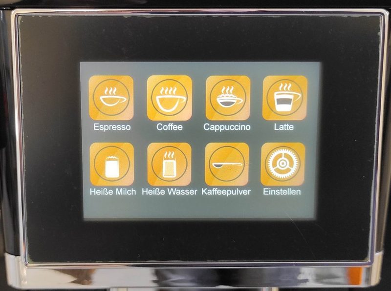 Acopino Kaffeevollautomat Acopino Roma One Touch Kaffeevollautomat Cappuccino und Latte macchiato auf Knopfdruck Farbdisplay Einfache Reinigung One Touch Bedienung Entkalkungsprogramm programmierbare Getränkeeinstellungen