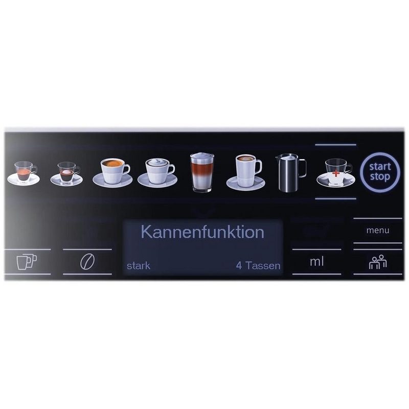 SIEMENS Kaffeevollautomat TE657F03DE EQ.6 plus extraKlasse Edelstahl