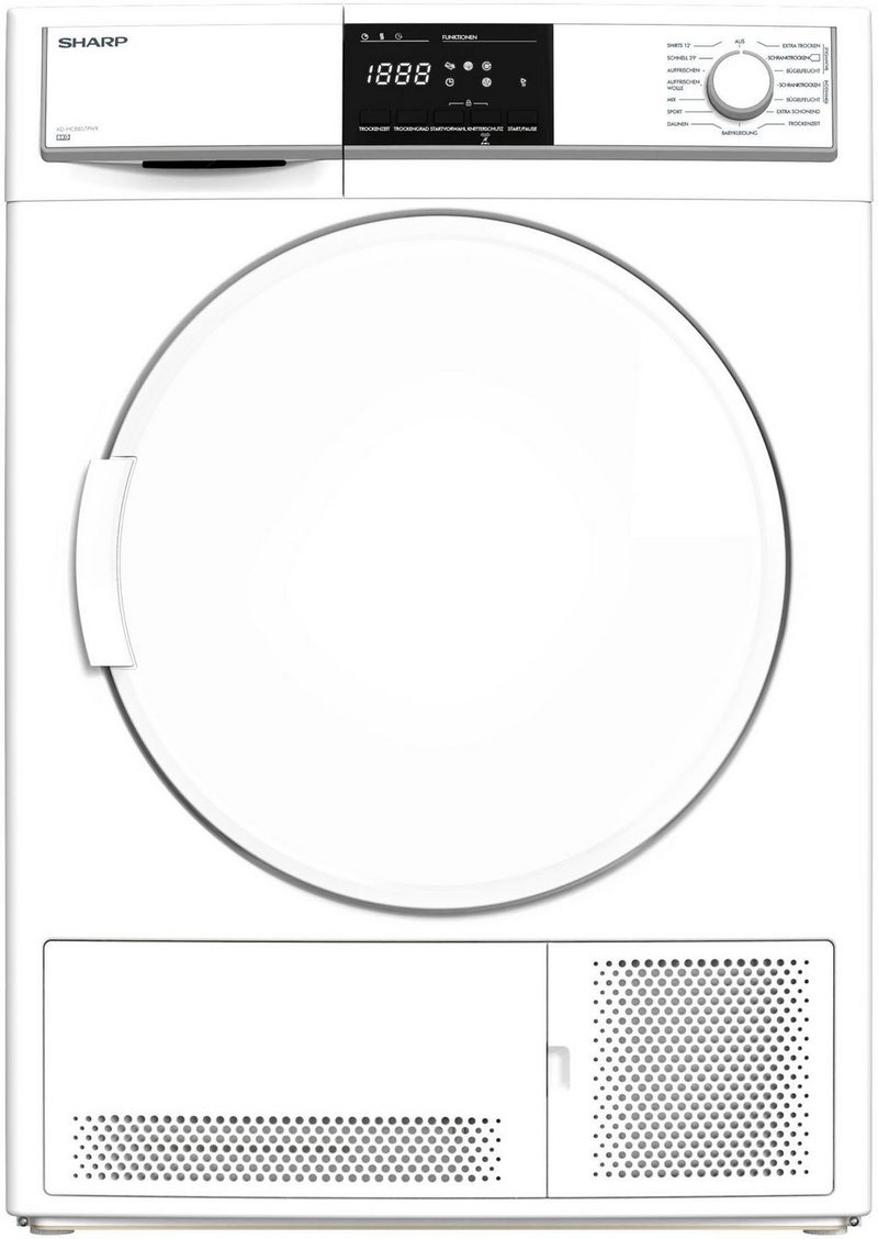 Sharp Kondenstrockner KD-HCB8S7PW9-DE 8 kg