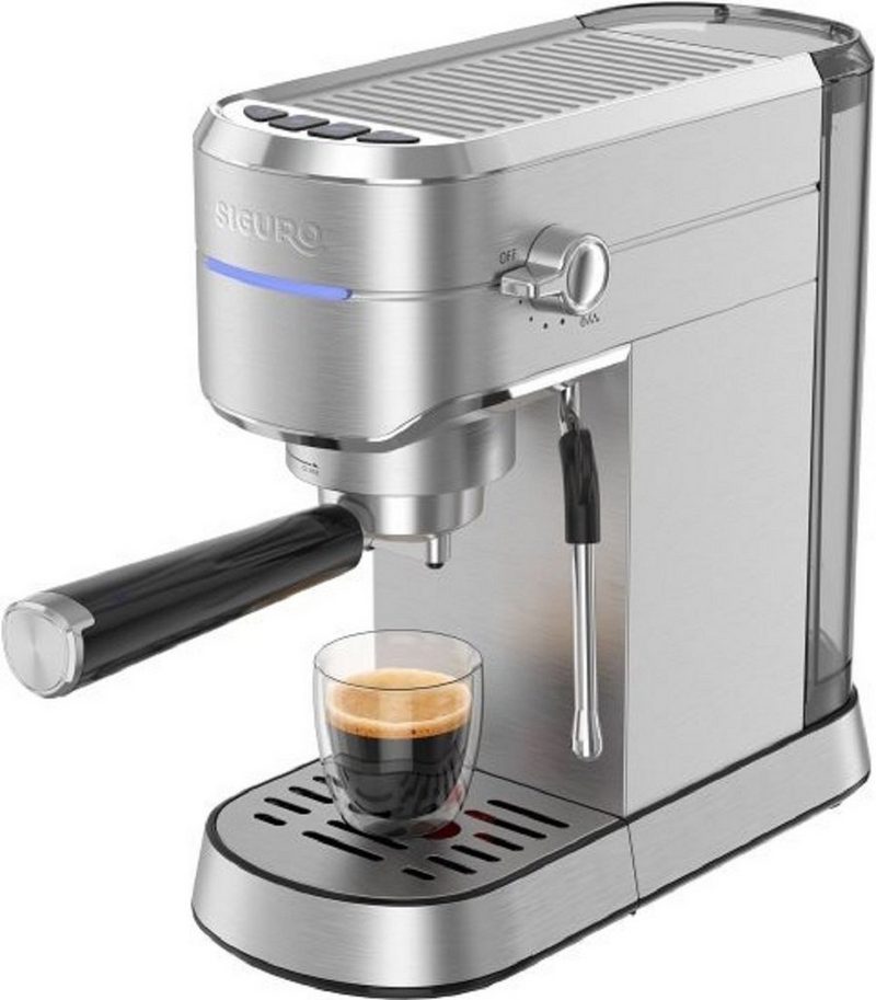 Barista Siebträgermaschine Siguro EM-K42 Siebträgermaschine - Druck 20 bar 1450W