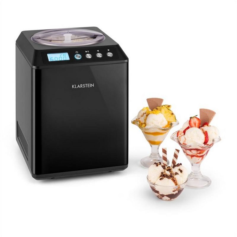 Klarstein Eismaschine Vanilly Sky Family Eiscremebereiter Frozen Yoghurt 250W 25l schwarz 2.5 l 250 W