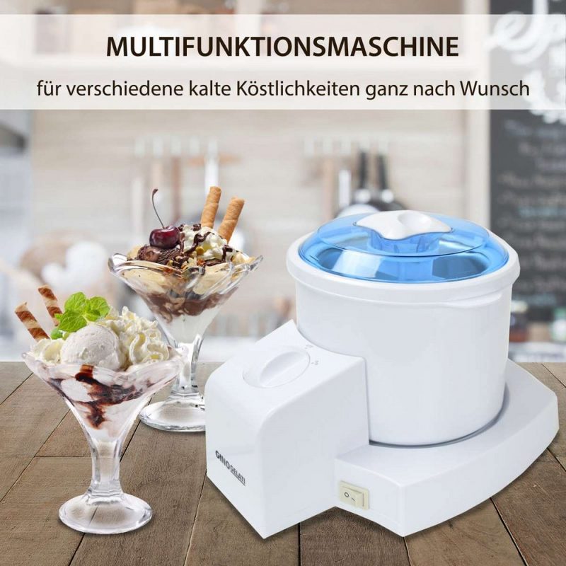 Syntrox Germany Eismaschine Syntrox 4in1 Eismaschine Joghurtbereiter Frozen Jogurt-Milchshake Maschine