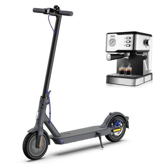 Xiaomi Kaffeevollautomat Mi Electric Scooter 3 600 W 20 km/h 85 Zoll Reifen 30km Reichweite & Espresso-Kaffeemaschine Edelstahl