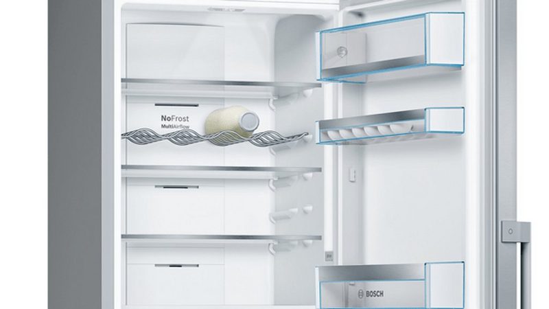 BOSCH Kühl-/Gefrierkombination KGF39PIDP 203 cm hoch 60 cm breit EasyAccess Shelf / SuperGefrieren / Perfect Fit / VitaFresh pro