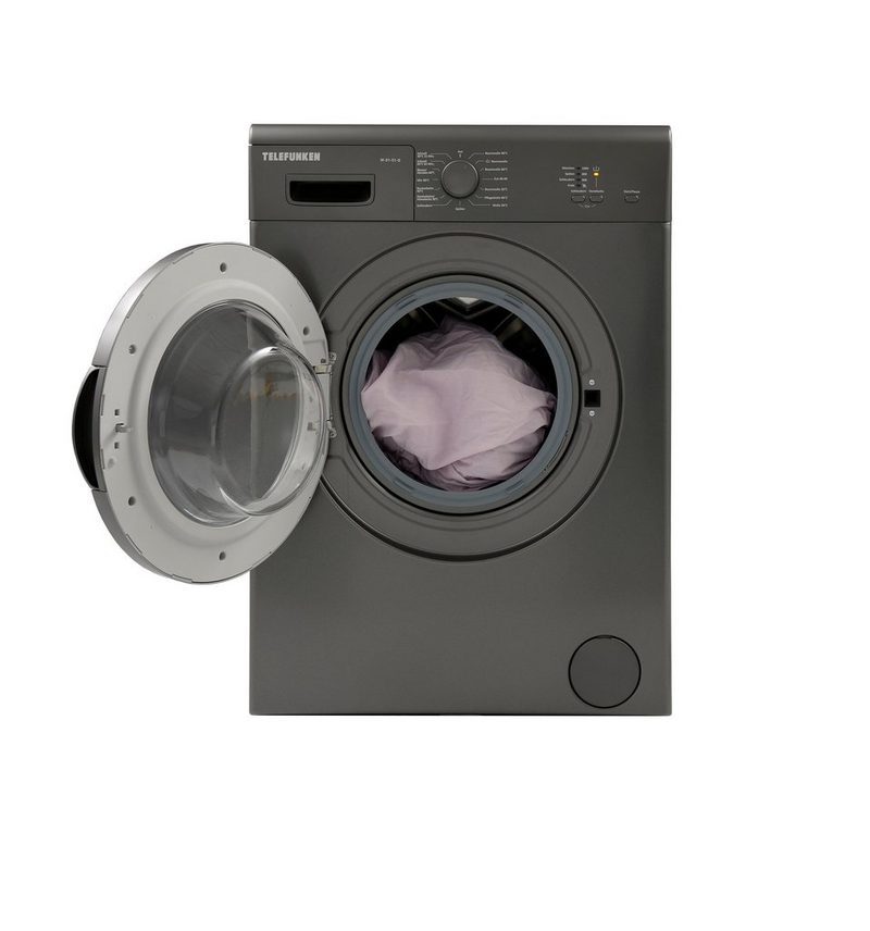 Telefunken Waschmaschine W-01-51-G 5 kg 1000 U/min (5 kg / 1000 U/Min) mit Mengenautomatik und Überlaufschutz