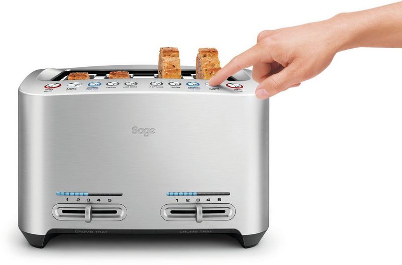 Sage Toaster the Smart Toast STA845BAL 4 lange Schlitze 2000 W