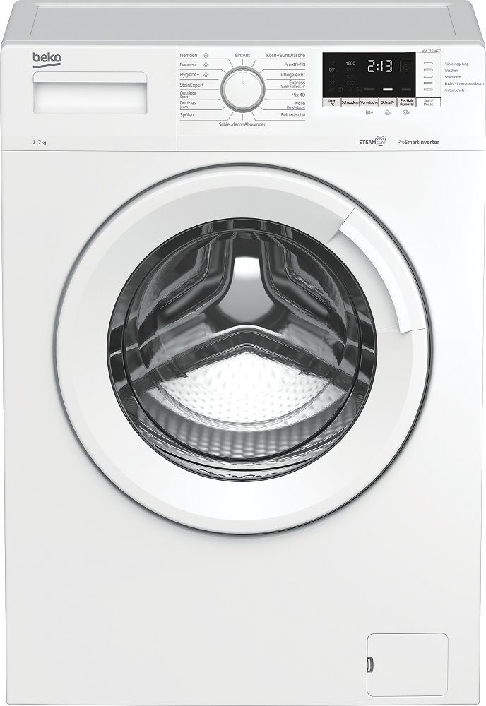 BEKO Waschmaschine Frontlader freistehend 7 kg 1600 U/Min EEK: C WML71634ST1