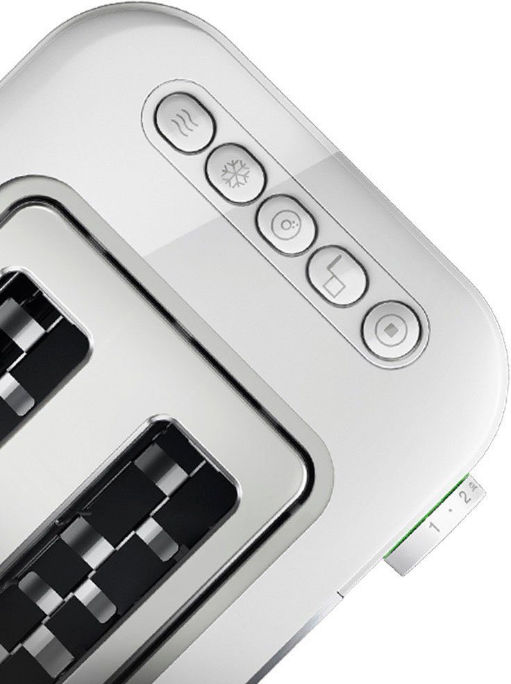 Braun Toaster HT 5010.WH weiß silber ID Collection 2 kurze Schlitze 1000 W