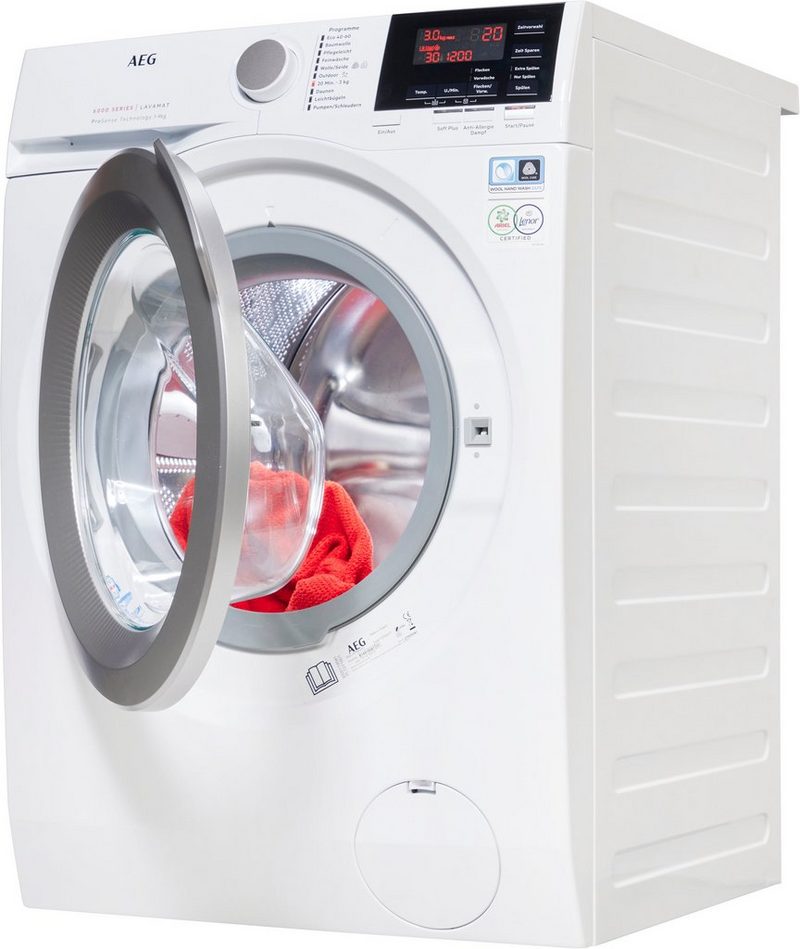 AEG Waschmaschine Serie 6000 L6FB49VFL 9 kg 1400 U/min mit Anti-Allergieprogramm 4 Jahre Garantie inkl.