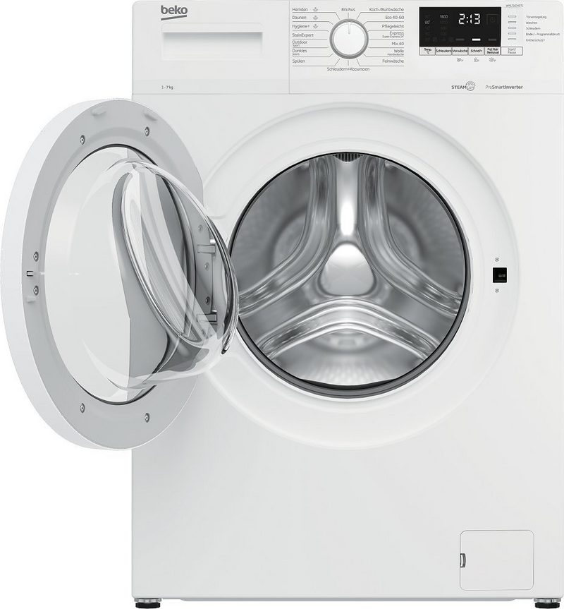 BEKO Waschmaschine Frontlader freistehend 7 kg 1600 U/Min EEK: C WML71634ST1