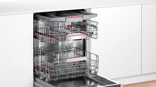 BOSCH teilintegrierbarer Geschirrspüler Serie 6 SMI6ECS57E 14 Maßgedecke