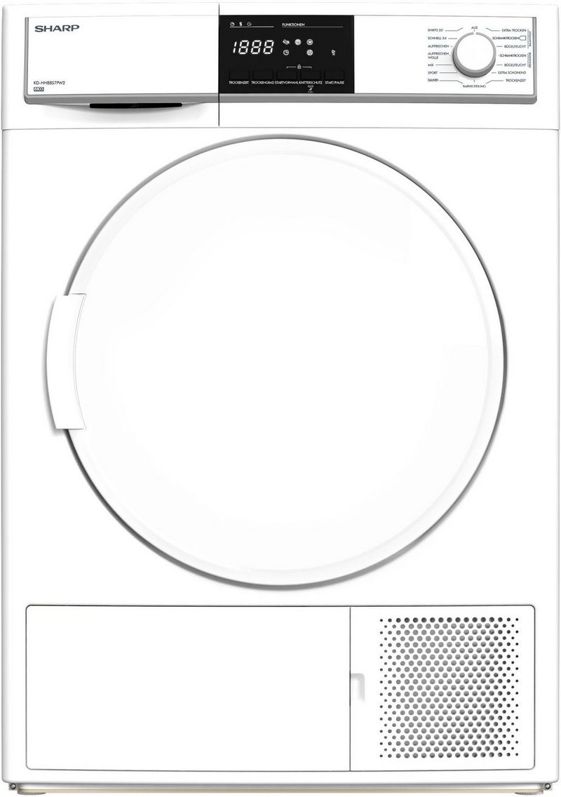 Sharp Wärmepumpentrockner KD-HHB8S7PW2-DE 8 kg