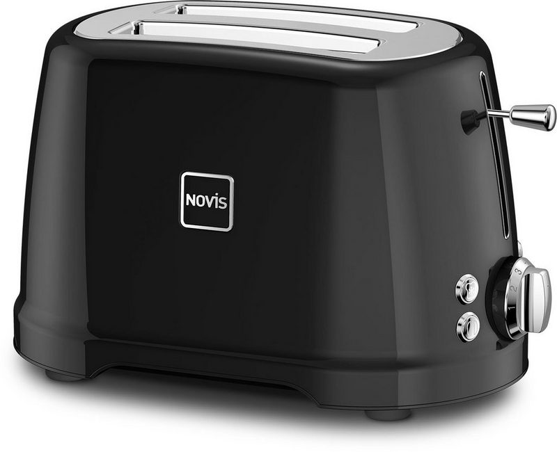 NOVIS Toaster T2 schwarz 2 kurze Schlitze 900 W