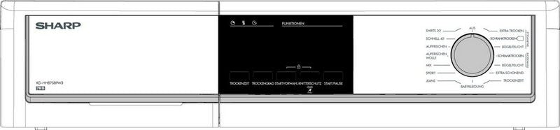 Sharp Wärmepumpentrockner KD-HHB7S8PW3-DE 7 kg