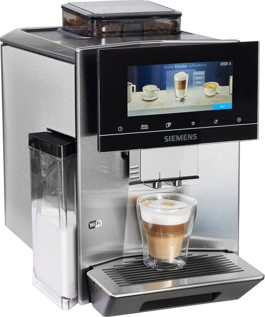 SIEMENS Kaffeevollautomat EQ900 TQ903D43 Home Connect App baristaMode superSilent 68” Full-Touch-Display