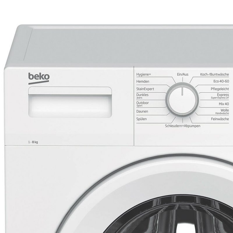 BEKO Waschmaschine WML81633NP1 8Kg kg 1600 U/min