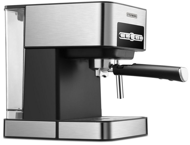 STEINBORG Espressomaschine SB-6040 Edelstahl Design 15 bar Milchaufschäumer