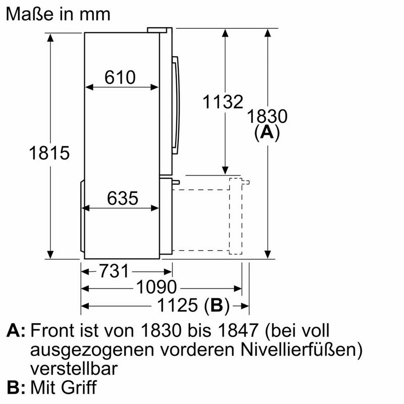 BOSCH Multi Door KFF96PIEP 183 cm hoch 905 cm breit