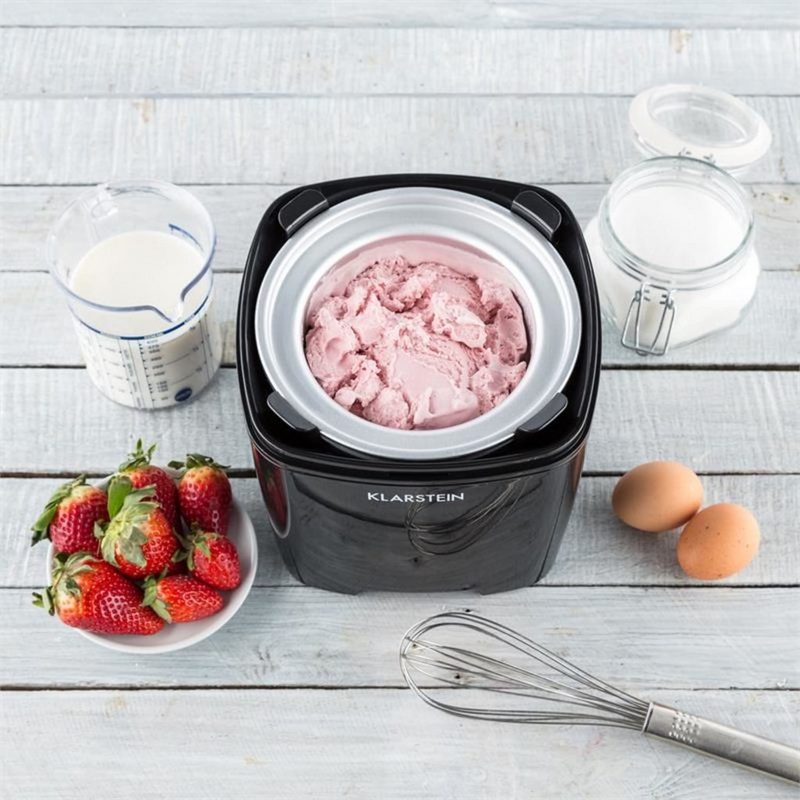 Klarstein Eismaschine Creamberry Eiscremebereiter Flaschenkühler Frozen Yogurt Maschine 15l 1.5 l 10 W