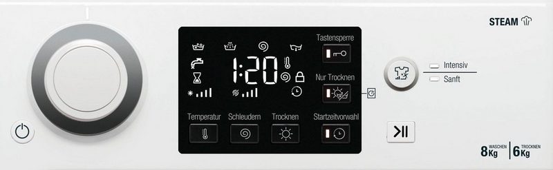 BAUKNECHT Waschtrockner WT SUPER ECO 8614 8 kg 6 kg 1400 U/min