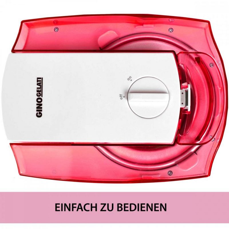 Syntrox Germany Eismaschine Syntrox Softeismaschine Eismaschine Frozen Joghurt Maschine 4in1 rot