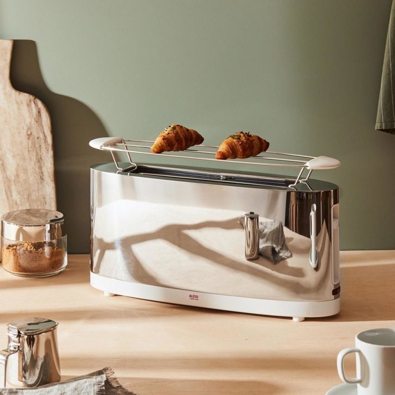 Alessi Toaster SG68 W 2 lange Schlitze für 2 Scheiben 1080 W