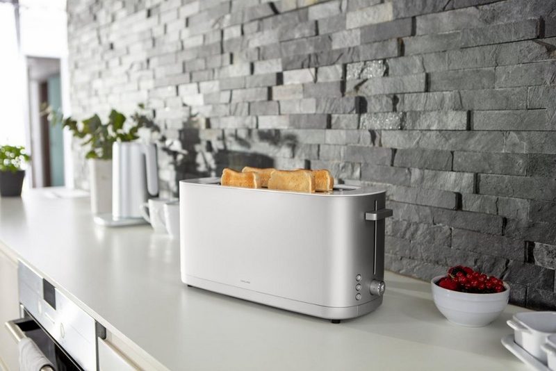 Zwilling Toaster Enfinigy Langschlitz-Toaster 1800W Brötchenaufsatz Langschlitz 1800 W