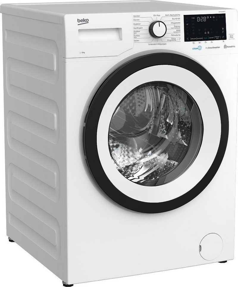 BEKO Waschmaschine Frontlader freistehend 8 kg 1.400 U/Min EEK: A WMY81466ST1