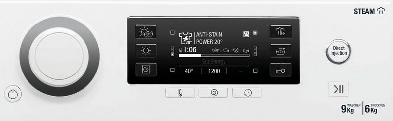 BAUKNECHT Waschtrockner WATK SENSE 96L6 DE N 9 kg 6 kg 1550 U/min