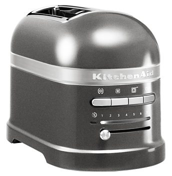 KitchenAid Toaster Artisan 5KMT2204EMS 2 kurze Schlitze für 2 Scheiben 1250 W