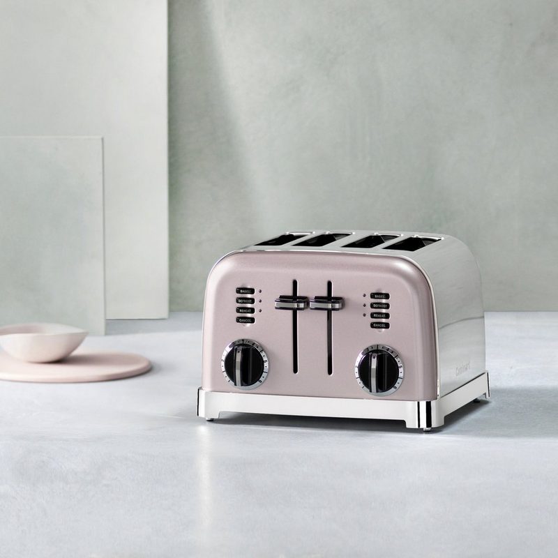 Cuisinart Toaster CPT180PIE für 4 Scheiben 1800 W extra breite Toastschlitze Retro Design