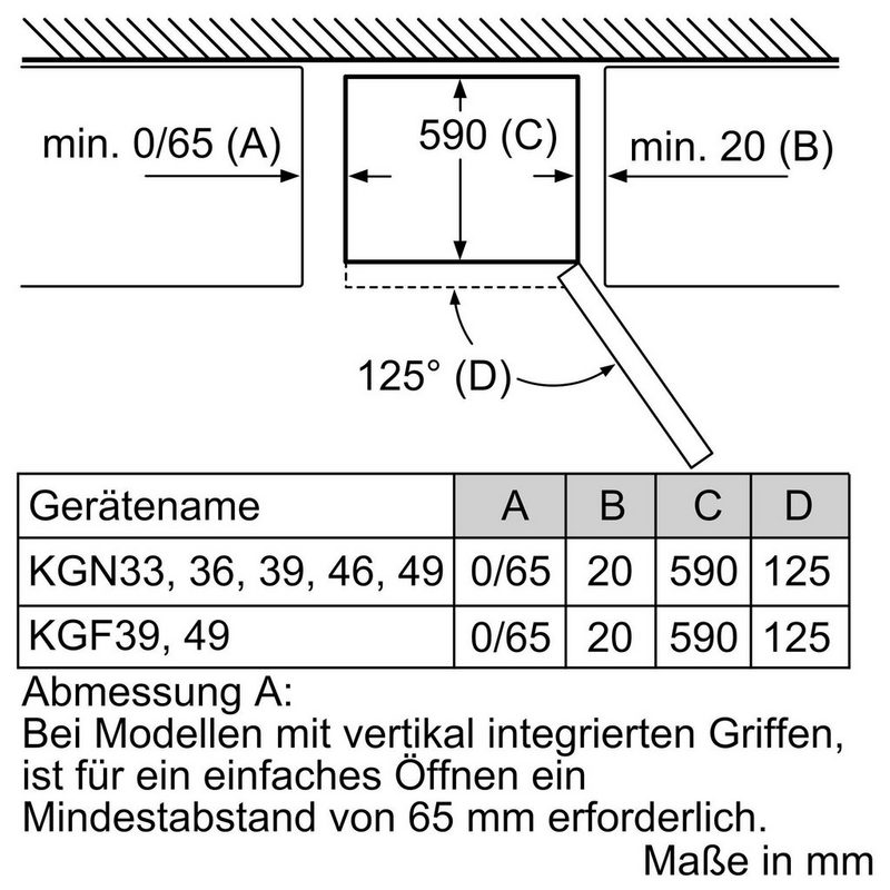 BOSCH Kühl-/Gefrierkombination KGN39IZEA 203 cm hoch 60 cm breit