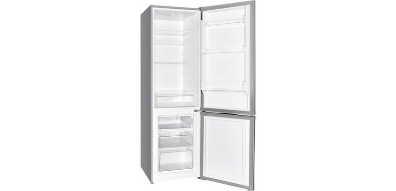 Wolkenstein Kühl-/Gefrierkombination Inox Design WKG188EIX-M 180 cm hoch 55 cm breit 262Liter Nutzinhalt Automatische abtauung im Kühlteil